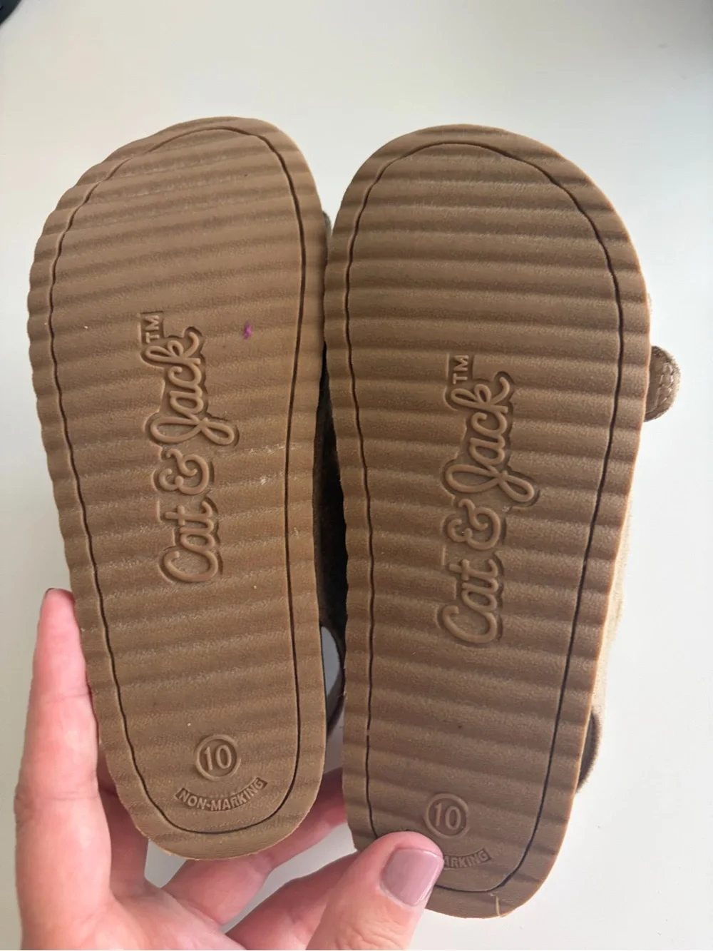 Toddler Girls Tan Buckle Strap Sandals